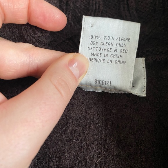 Virgin wool cardigan shacket - Picture 7 of 7